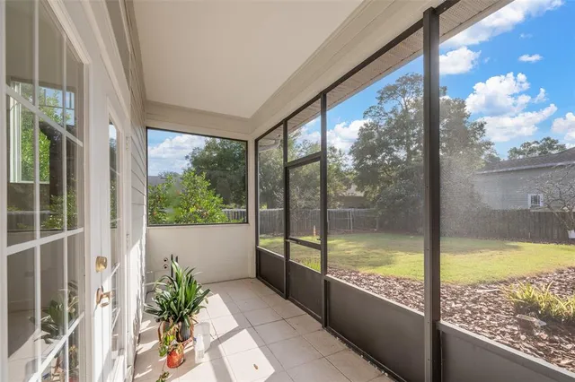 a view of a large window with an outdoor space