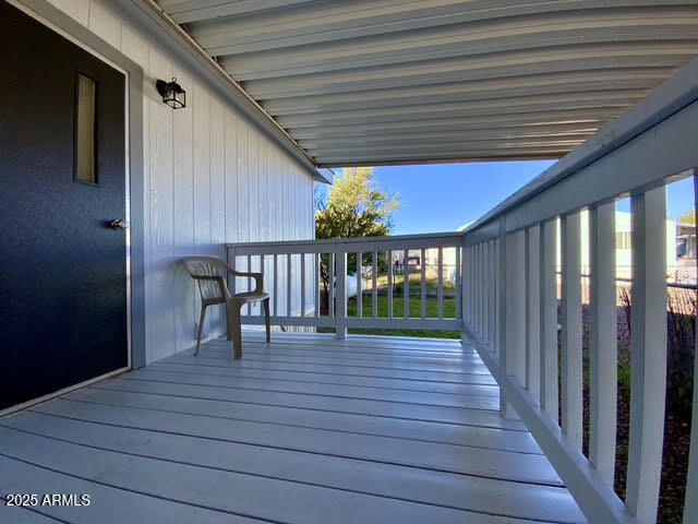 723 Finnie Flat Road, Unit 132 Camp Verde, AZ 86322 - Photo 53 of 58 a view of a patio with wooden floor
