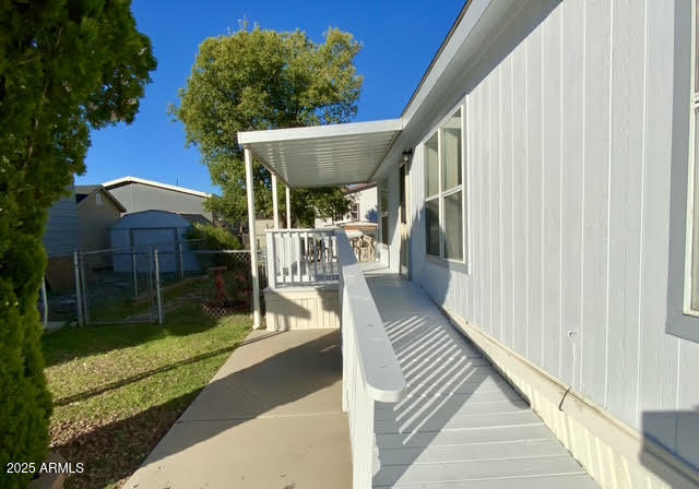 723 Finnie Flat Road, Unit 132 Camp Verde, AZ 86322 - Photo 8 of 58 a view of a house with backyard and sitting area