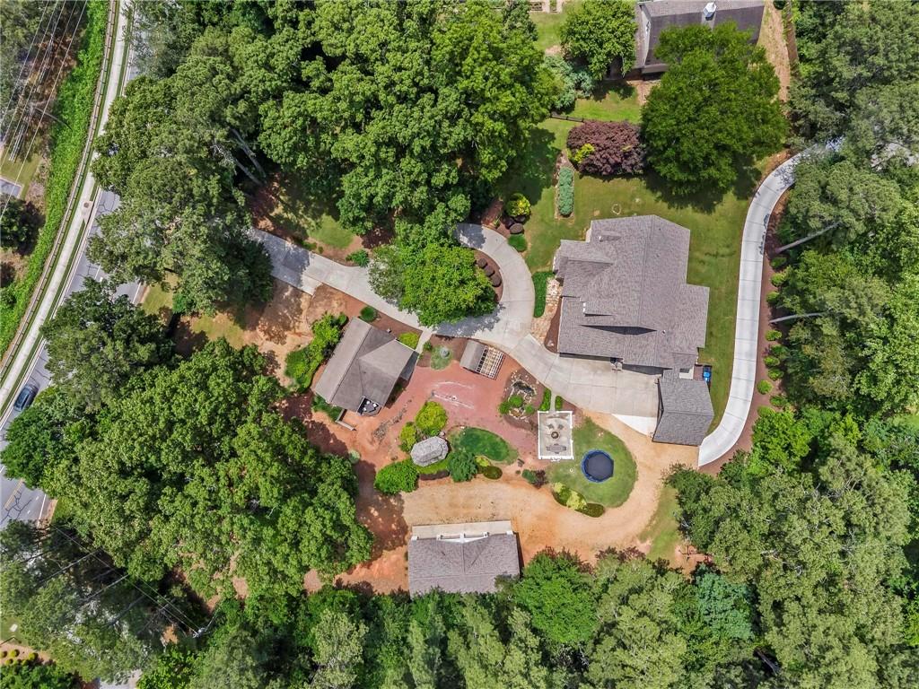 2630 Old Atlanta Road Cumming, GA 30041 - Photo 84 of 87 an aerial view of a house with outdoor space