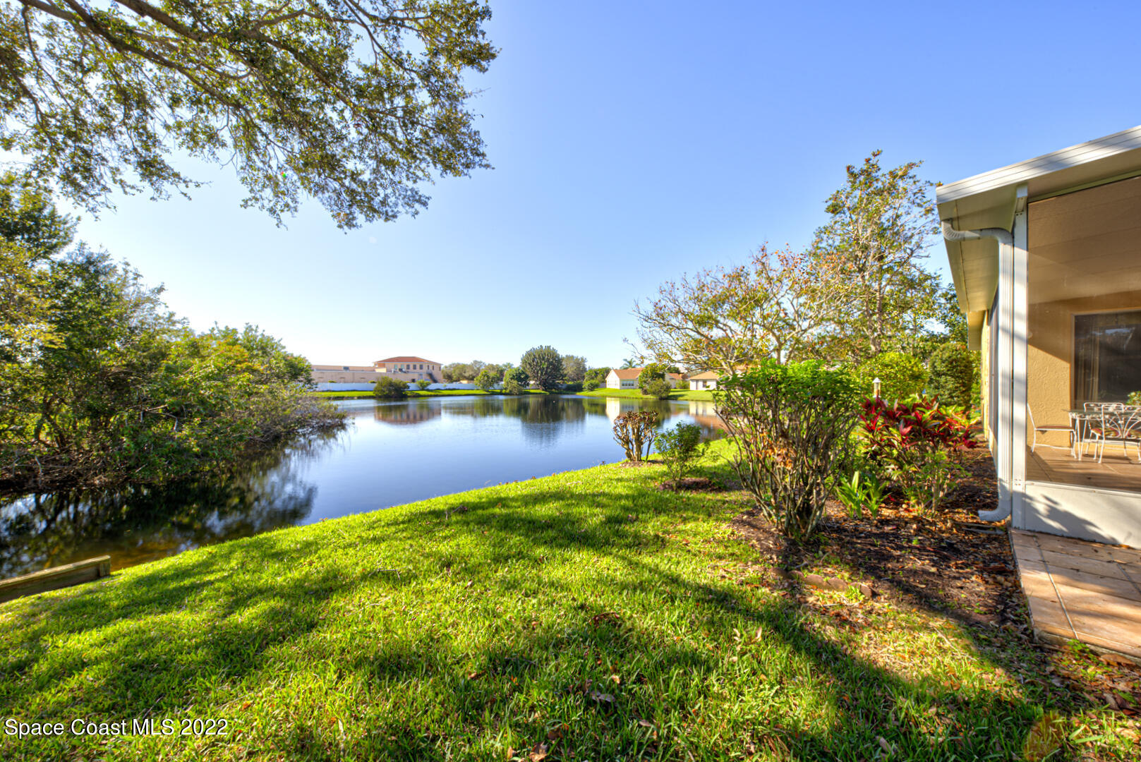 1241 Winding Meadows Road Rockledge, FL 32955 - Photo 3 of 54 backyard on lake