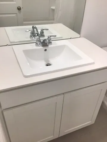 a close view of sink