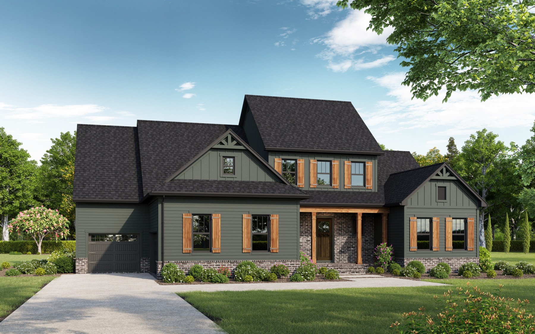 5422 Maroon Drive Murfreesboro, TN 37129 - Photo 2 of 35 a front view of a house with a yard and garage