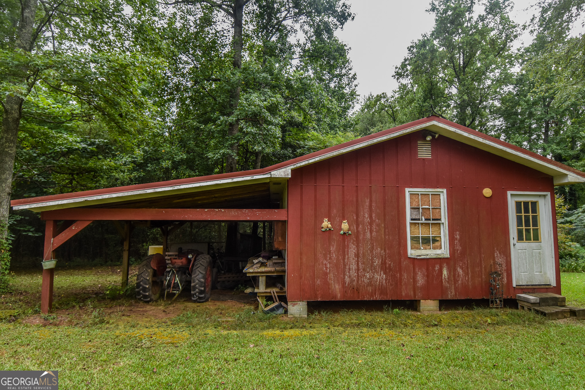 223 Ward Road Williamson, GA 30292 - Photo 16 of 51 a view of backyard of house with green space