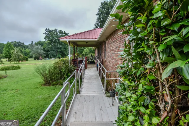 a view of sitting space in the garden