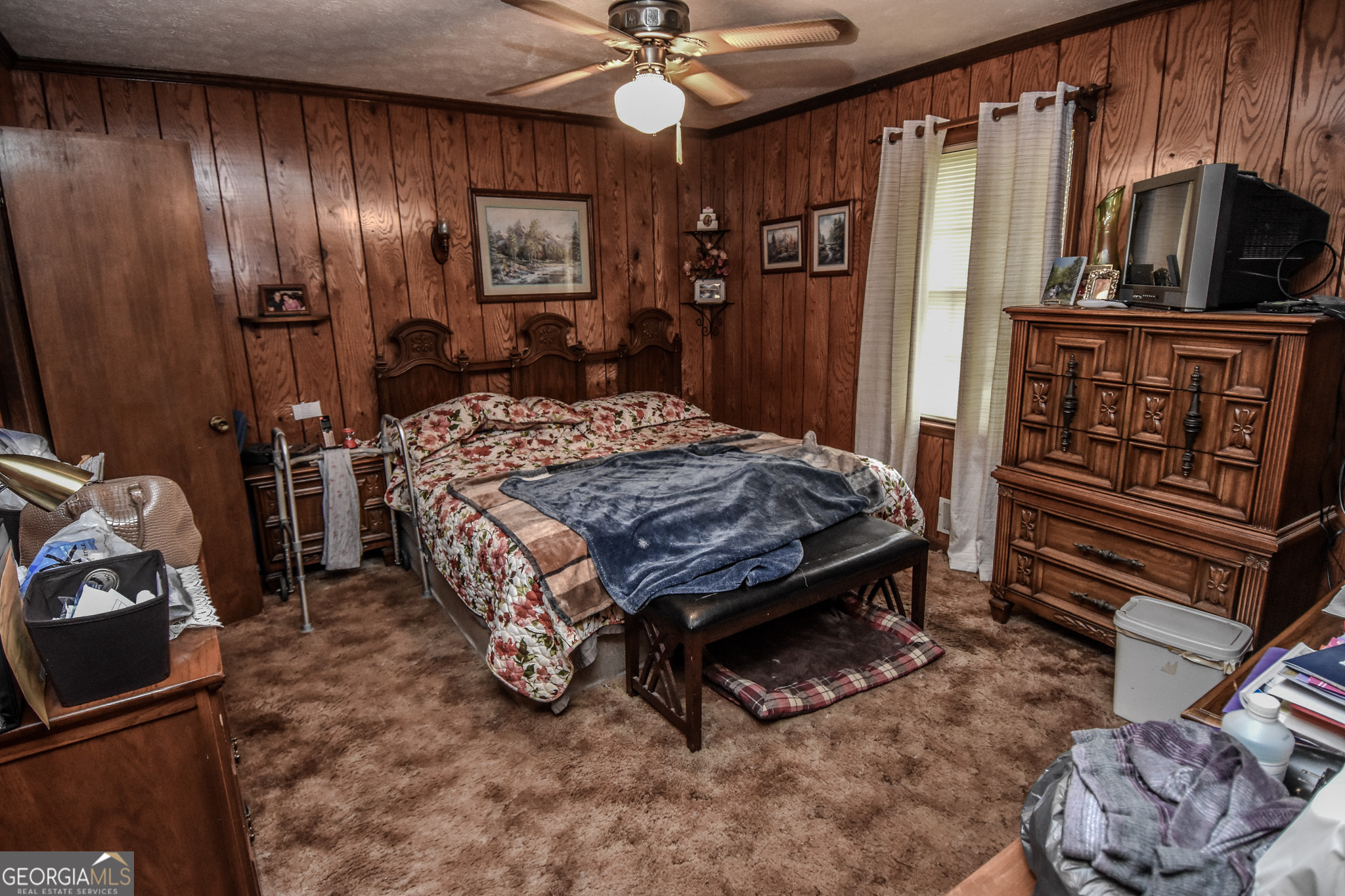 223 Ward Road Williamson, GA 30292 - Photo 48 of 51 a bedroom with a bed and a television