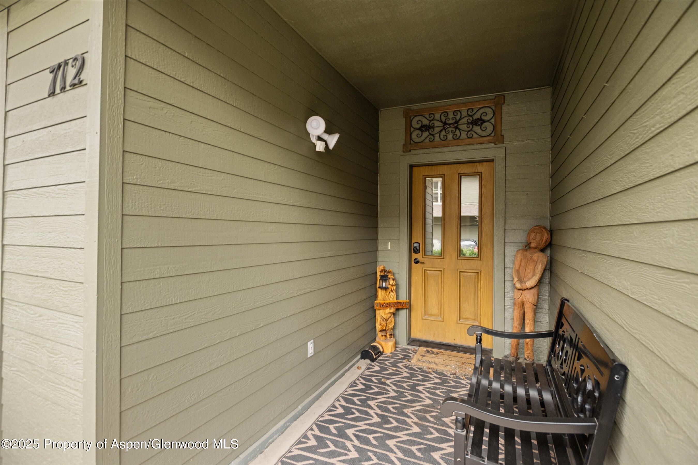712 Evans Court Basalt, CO 81621 - Photo 18 of 23 a view of a door and chair in the balcony
