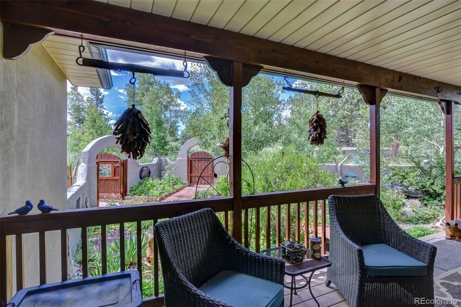 3135 Singletree Road Hartsel, CO 80449 - Photo 36 of 40 a view of a two chair in the balcony