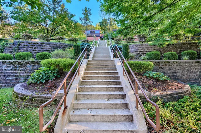 a view of an outdoor seating area