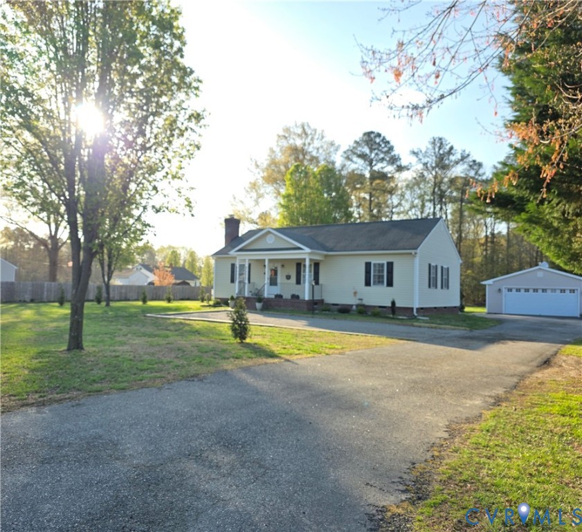 8511 Peaks Road Hanover, VA 23069 - Photo 3 of 43 View from End of Driveway