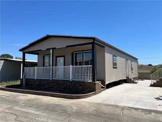 a front view of a house