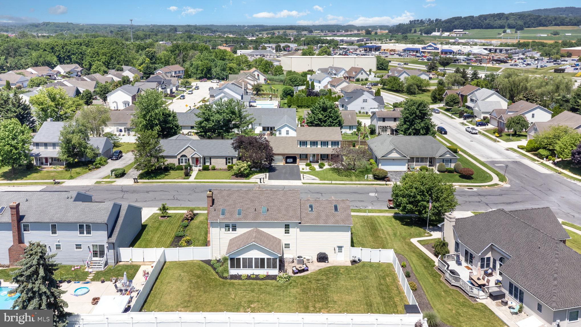 421 Dart Drive Hanover, PA 17331 - Photo 38 of 42 an aerial view of a house with a garden
