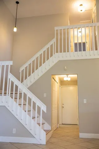 a view of an front door