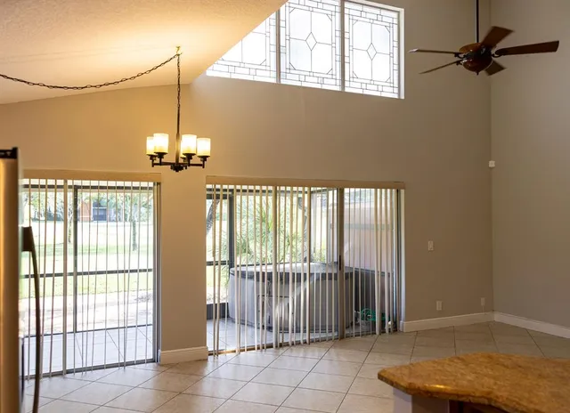 a view of a livingroom with a staircase