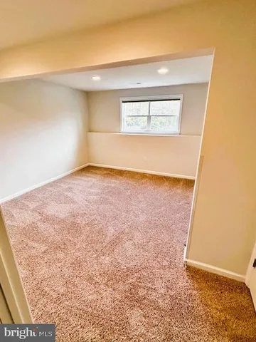 view of empty room with window