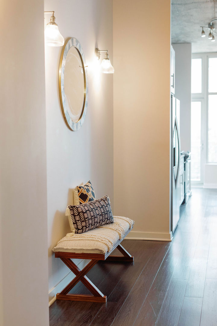 50 East 16th Street, Unit 402 Chicago, IL 60616 - Photo 13 of 33 a view of a livingroom with furniture and wooden floor