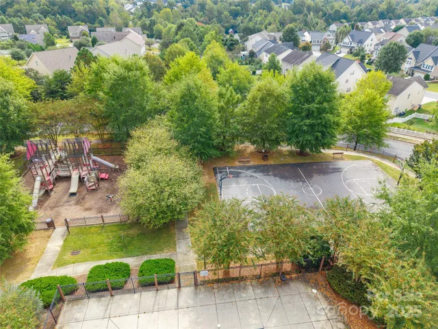 a view of a lake with a yard