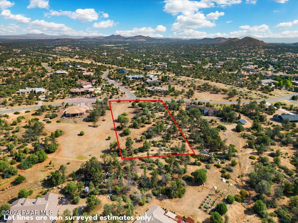 5825 West Almosta Ranch Road Prescott, AZ 86305 - Photo 3 of 11 L-Almostaranch.02-Aerial View Lot Lines