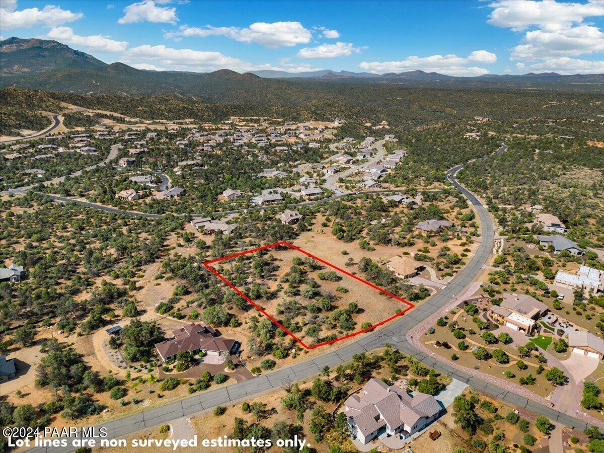 5825 West Almosta Ranch Road Prescott, AZ 86305 - Photo 4 of 11 L-Almostaranch.03-Aerial View Lot Lines
