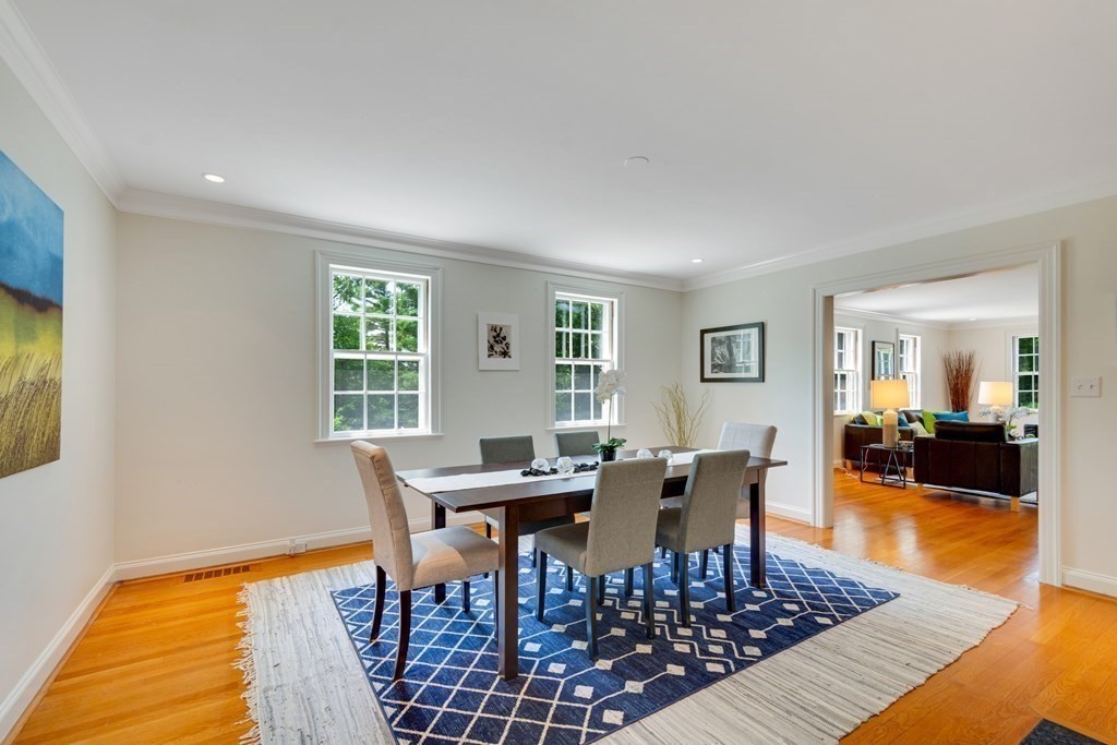 35 Sandy Pond Road Lincoln, MA 01773 - Photo 11 of 40 a view of a dining room with furniture