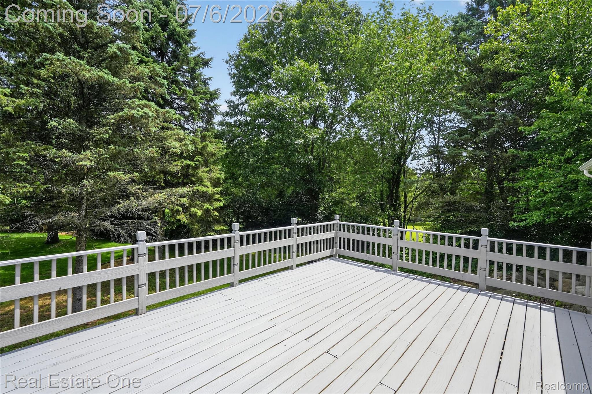 9610 Forest Ridge Drive Clarkston, MI 48348 - Photo 24 of 77 Expansive back deck with fresh paint.