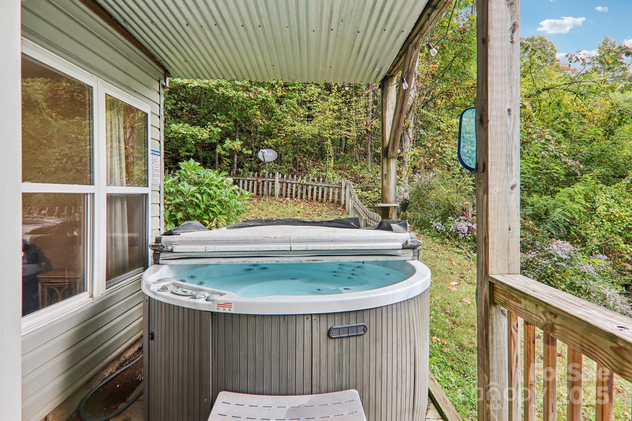 311 Jacks Knob Road Barnardsville, NC 28709 - Photo 46 of 48 a view of outdoor space with swimming pool and furniture