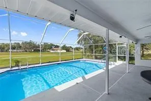 a view of a house with a swimming pool