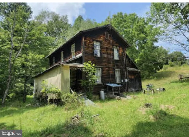 a view of a house with a yard and plants