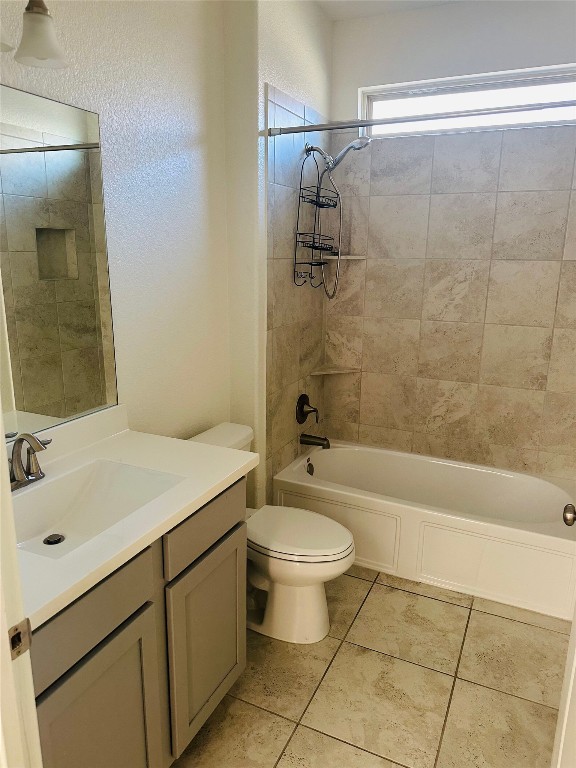 608 Sixpence Lane Georgetown, TX 78628 - Photo 14 of 27 a bathroom with a sink a toilet and shower