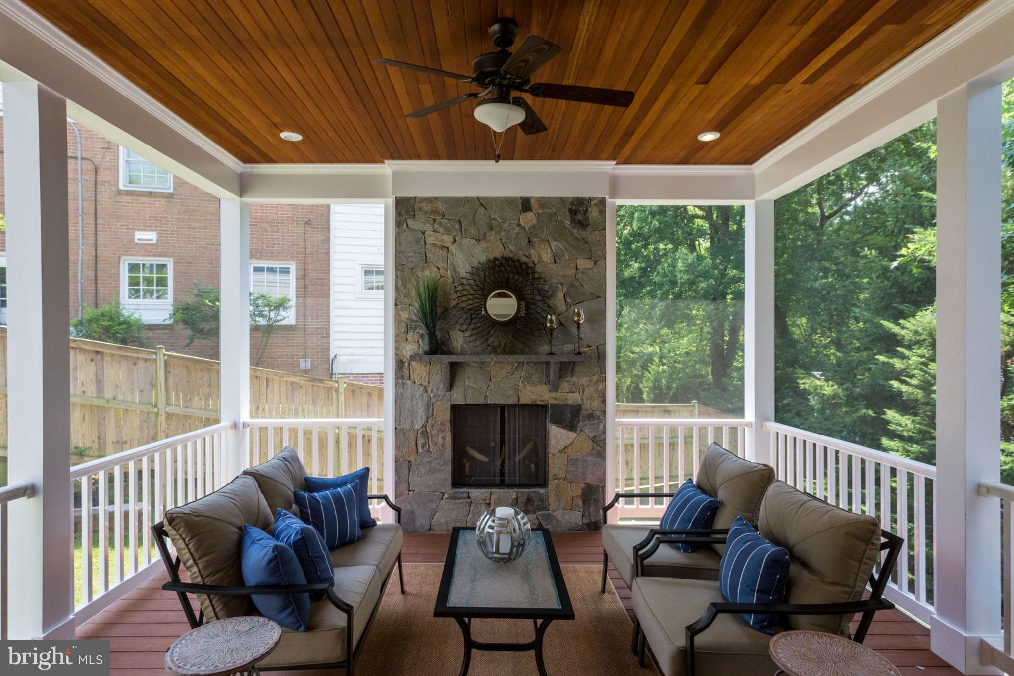 7308 Pyle Road Bethesda, MD 20817 - Photo 22 of 30 Screened Porch w Gas Fp