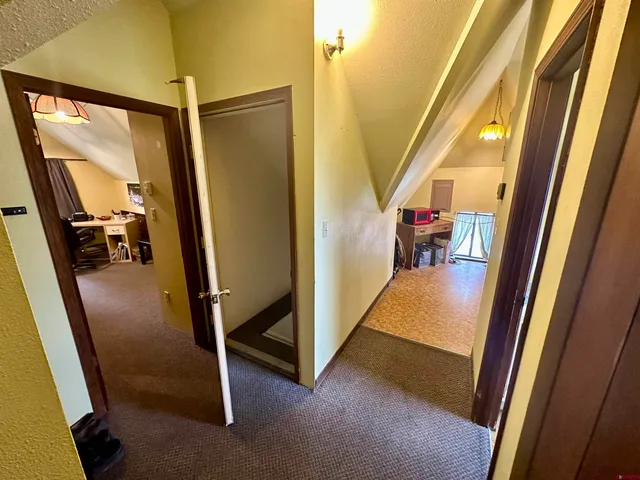 a view of front door with hallway