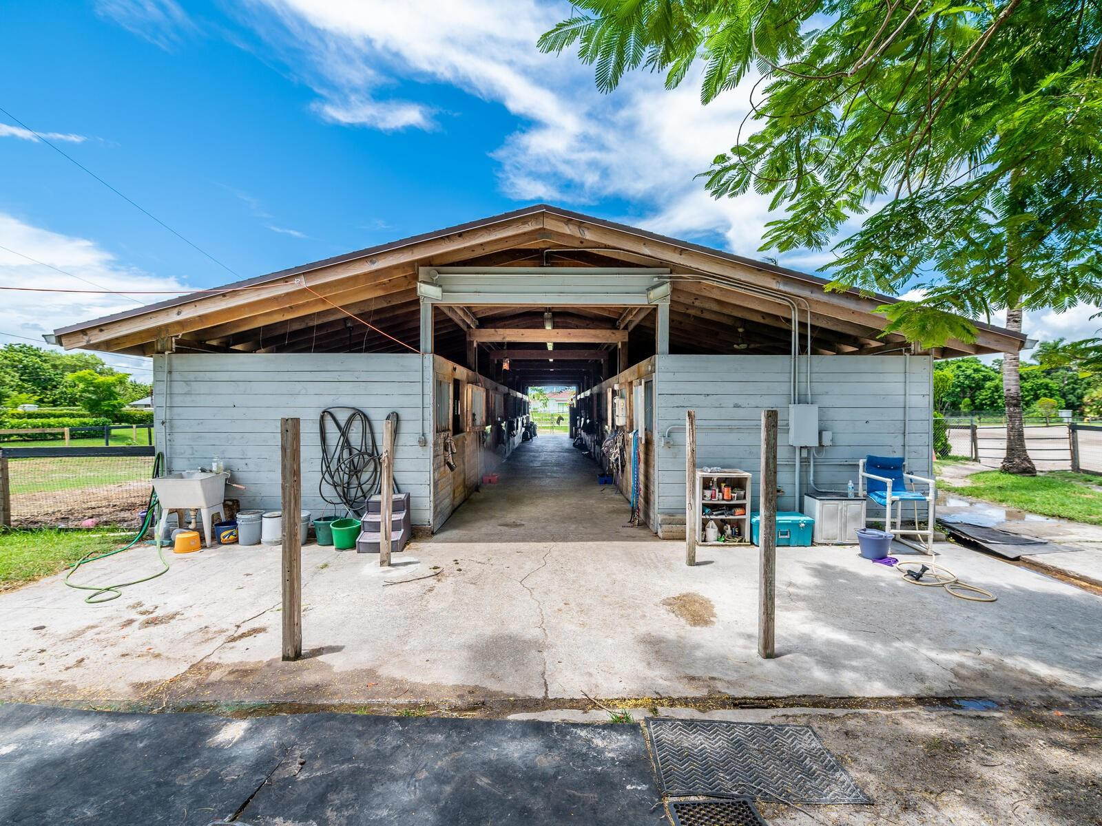 17640 Southwest 52nd Court Southwest Ranches, FL 33331 - Photo 24 of 90 ENTRANCE TO STALLS