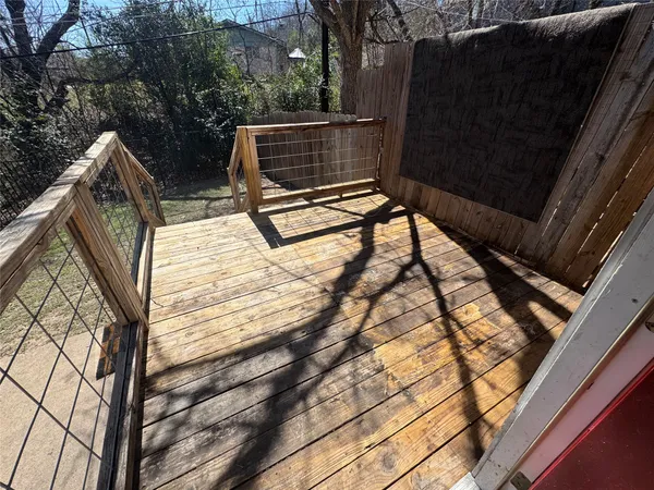 a view of outdoor space and deck