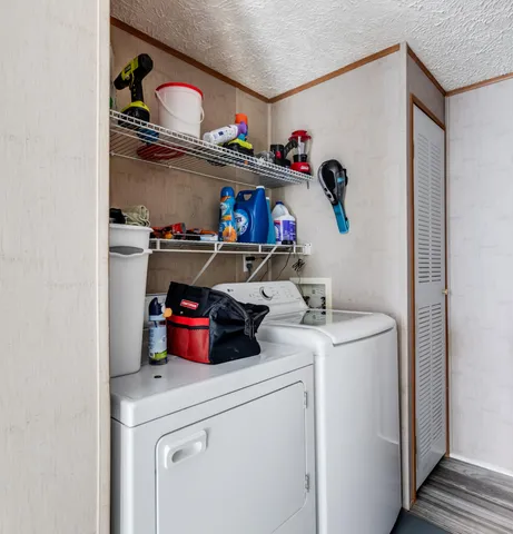 a room with storage and utility