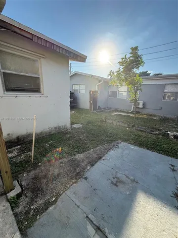 a backyard of a house