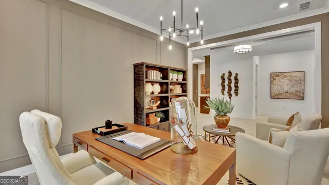 a bedroom with bed and wall painting with wooden floor