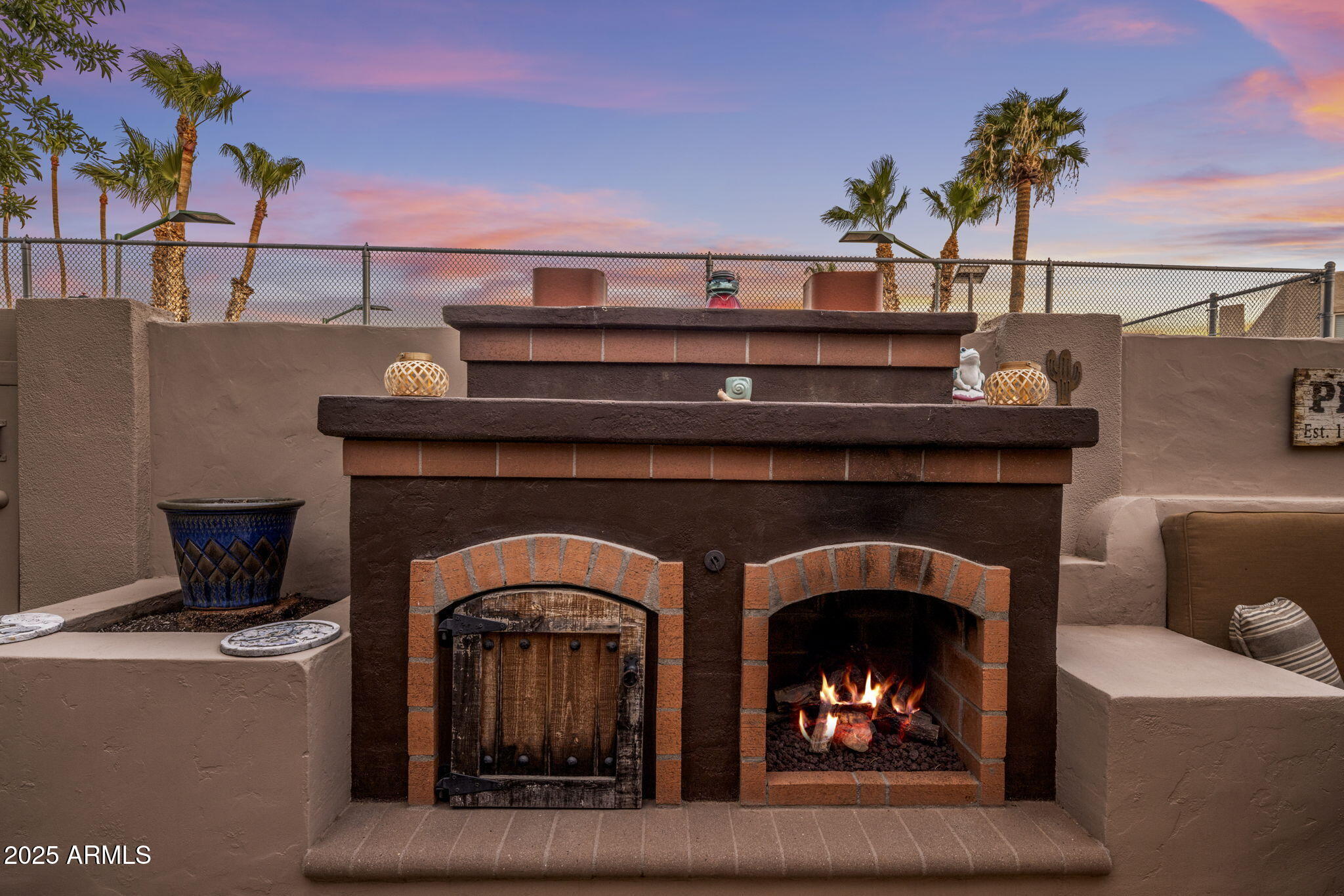 4037 East Bloomfield Road Phoenix, AZ 85032 - Photo 25 of 40 Outdoor Fireplace