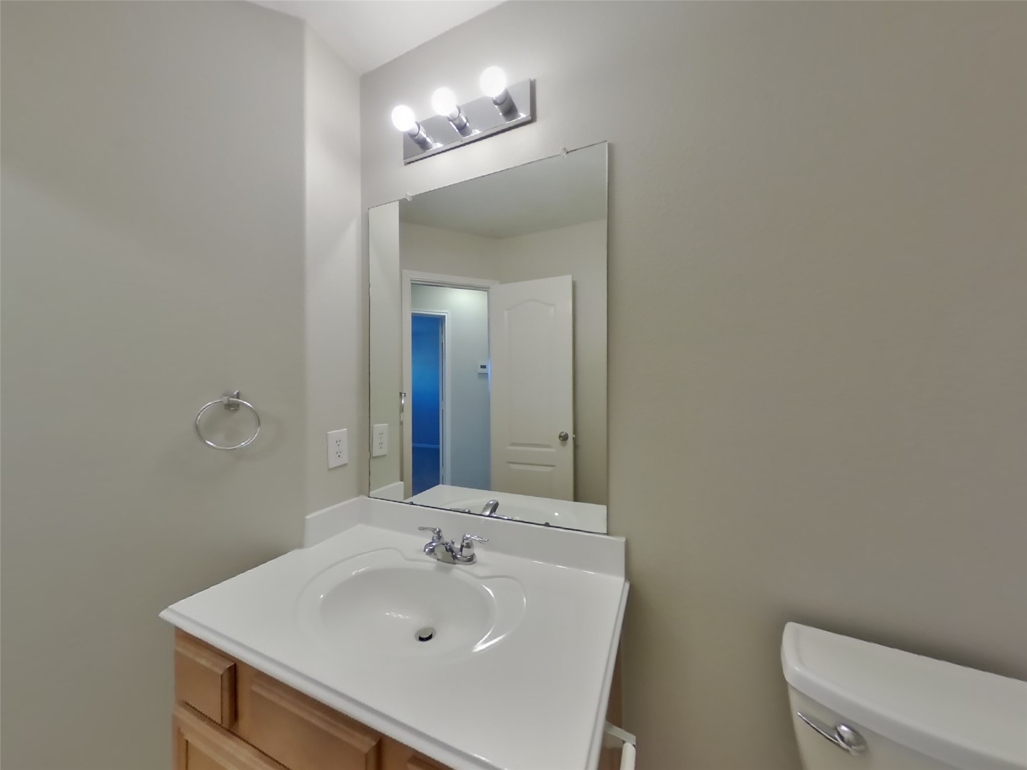 1910 Flycaster Drive Spring, TX 77388 - Photo 16 of 19 a bathroom with a sink a toilet and mirror