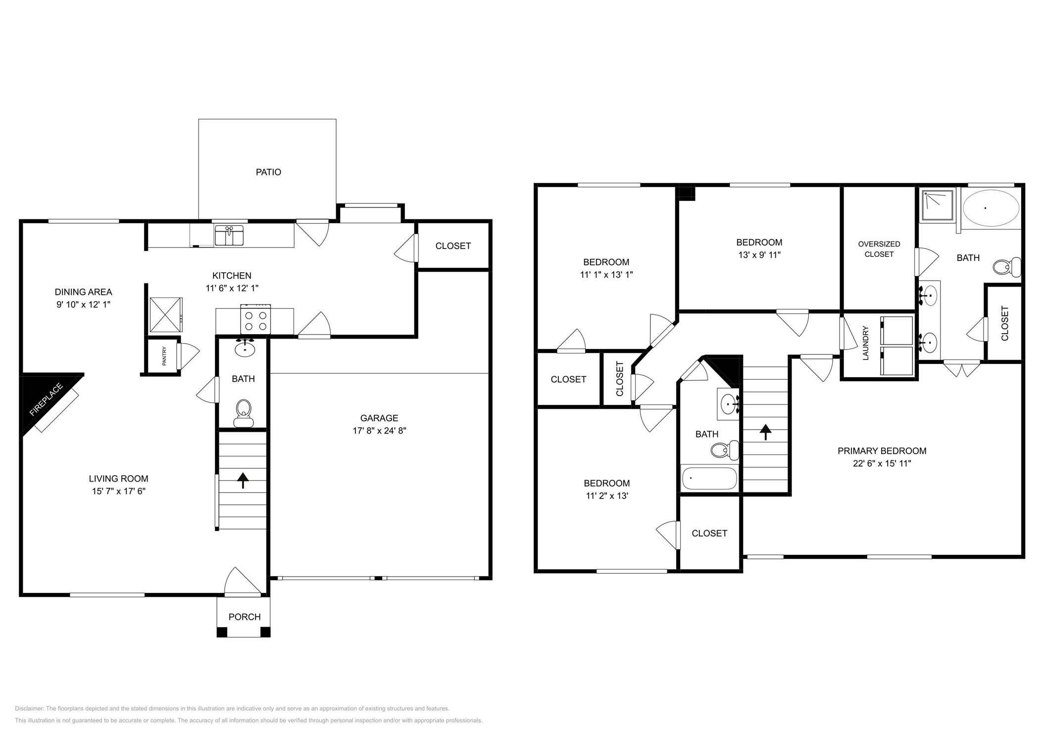 1910 Flycaster Drive Spring, TX 77388 - Photo 19 of 19 a picture of a floor plan