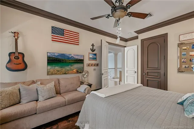 an aerial view of a house with yard swimming pool and outdoor seating