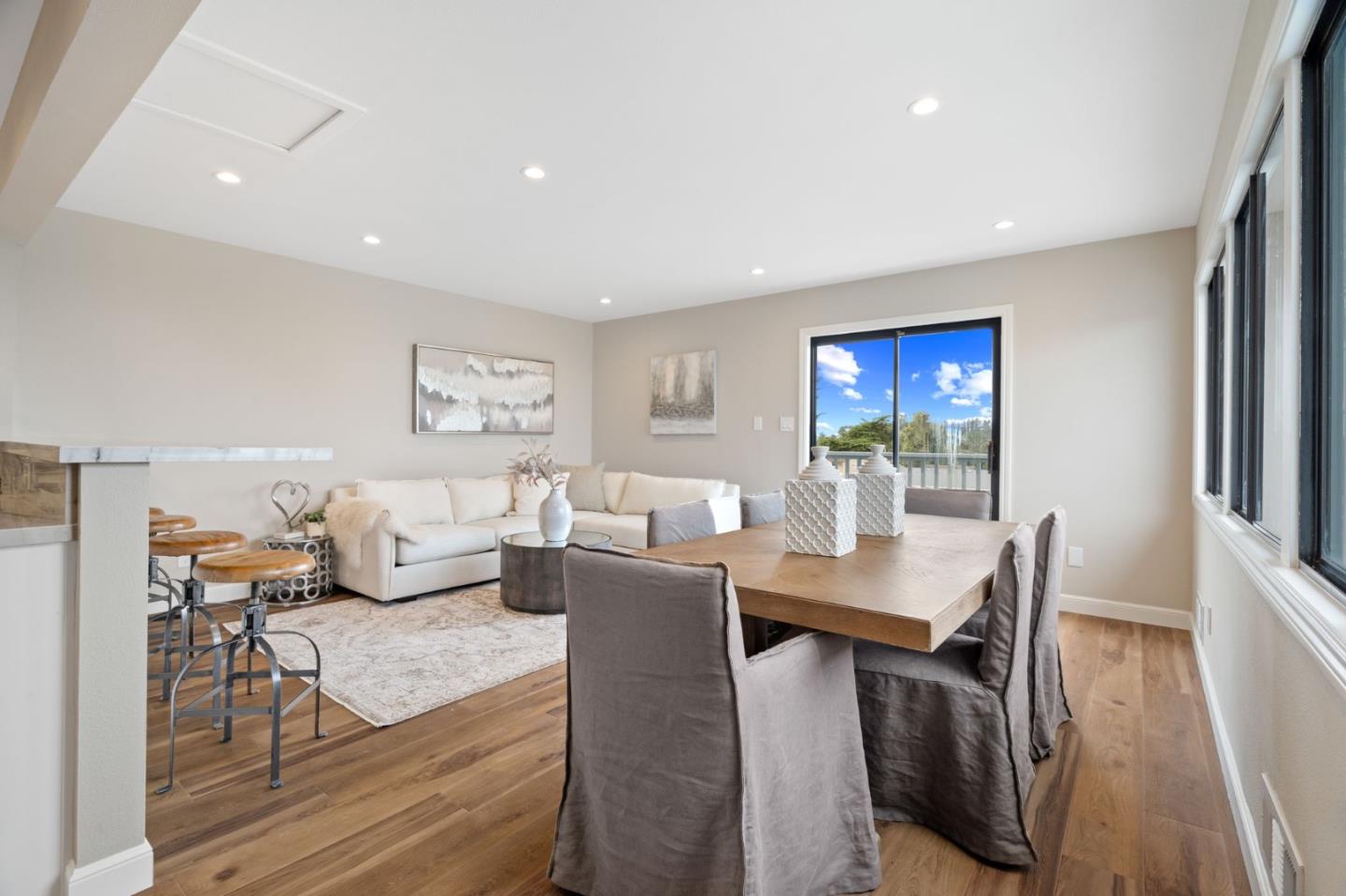 3901 Coronado Way San Bruno, CA 94066 - Photo 12 of 31 a living room with furniture wooden floor and a table