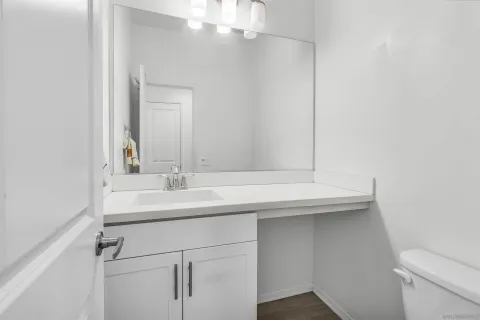 a bathroom with a sink and a toilet