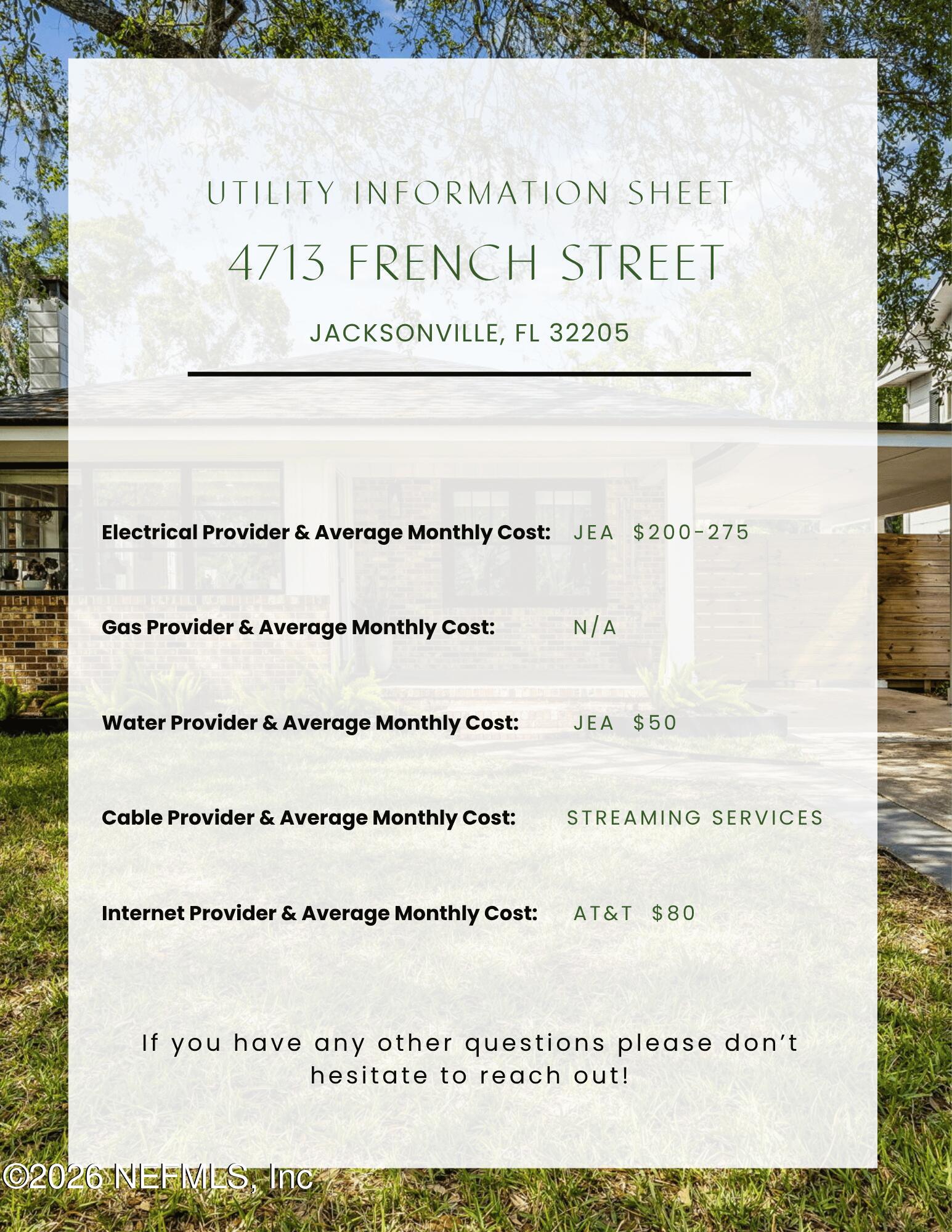 4713 French Street Jacksonville, FL 32205 - Photo 4 of 74 4713 French Street Utility