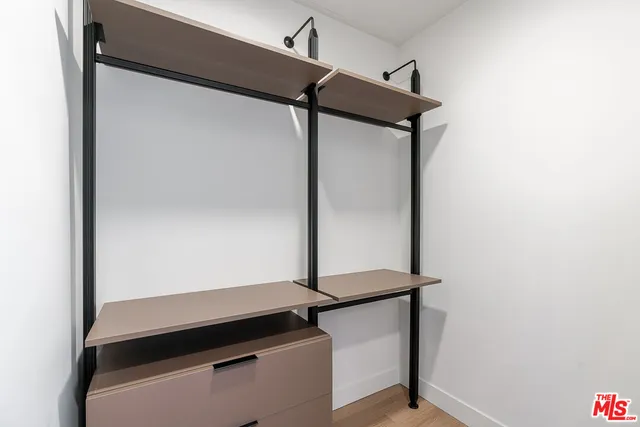 a close view of closet