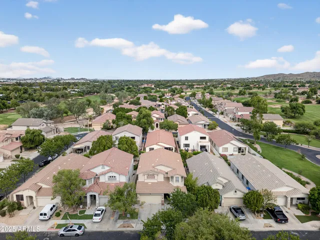 an aerial view of a city
