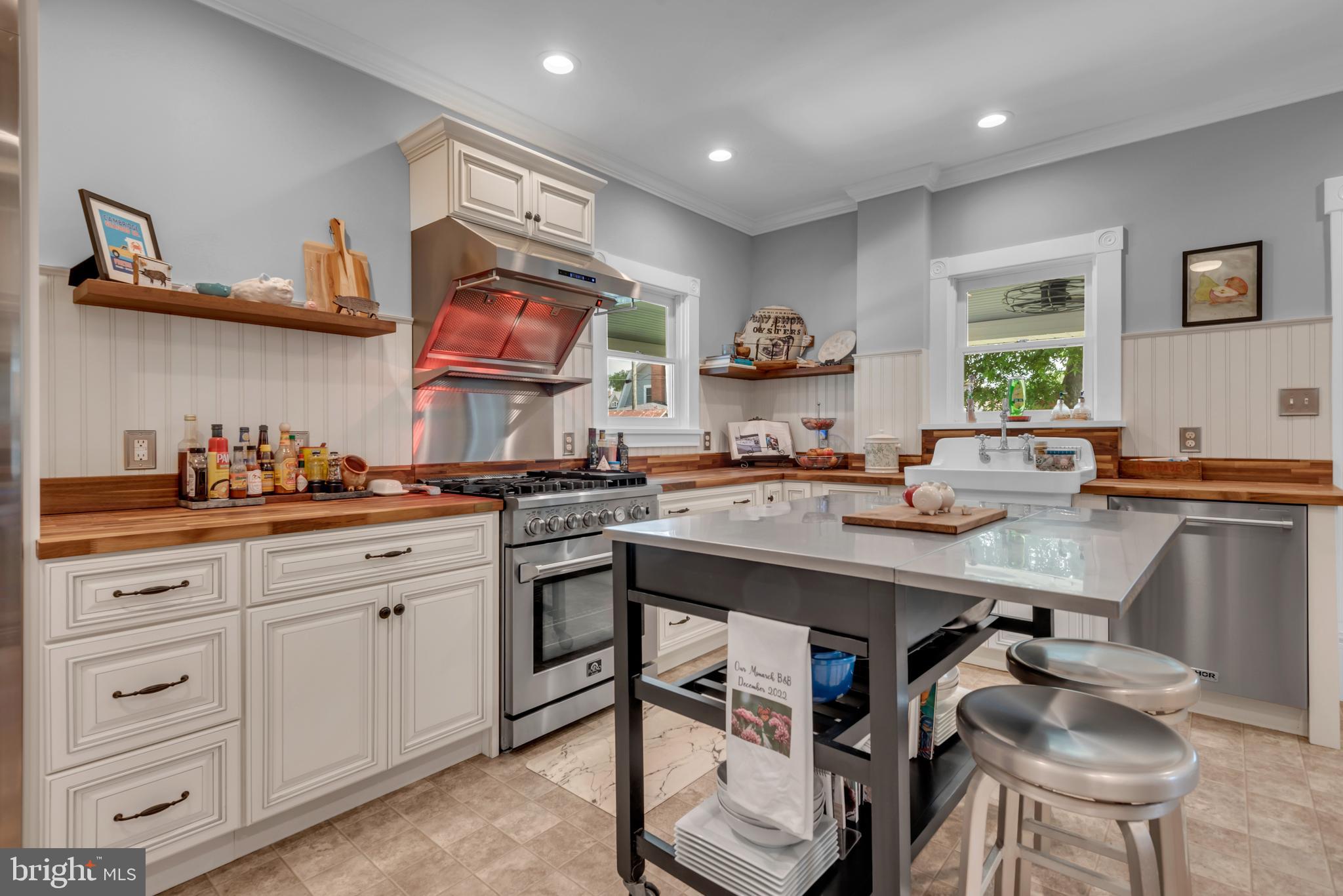 1109 Locust Street Cambridge, MD 21613 - Photo 24 of 67 Kitchen-Premium cabinetry, Walnut butcher block