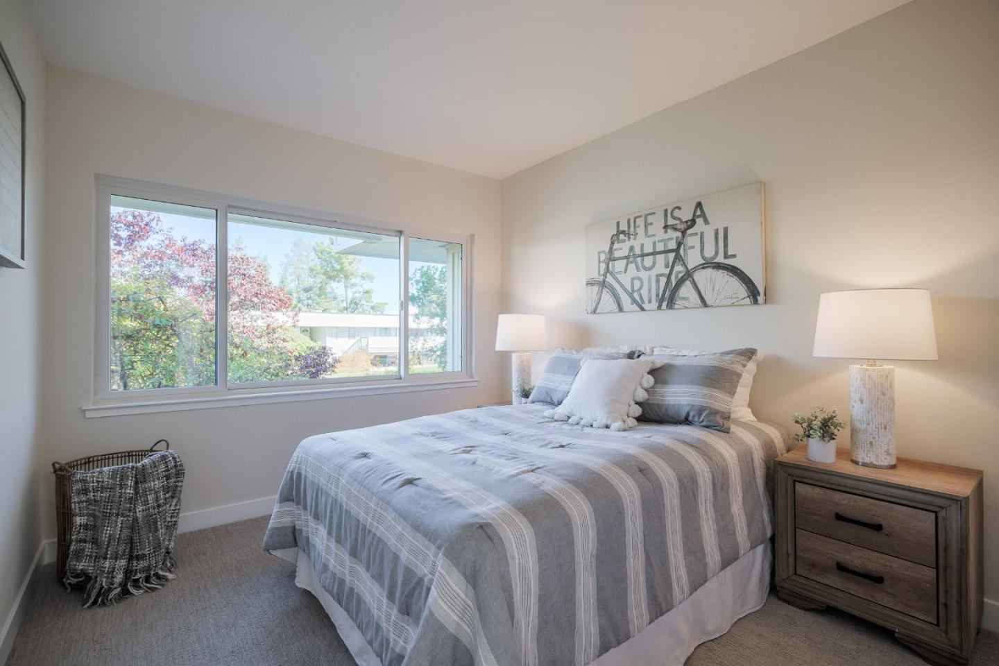 2313 Sharon Road Menlo Park, CA 94025 - Photo 12 of 29 a bedroom with a bed and a window