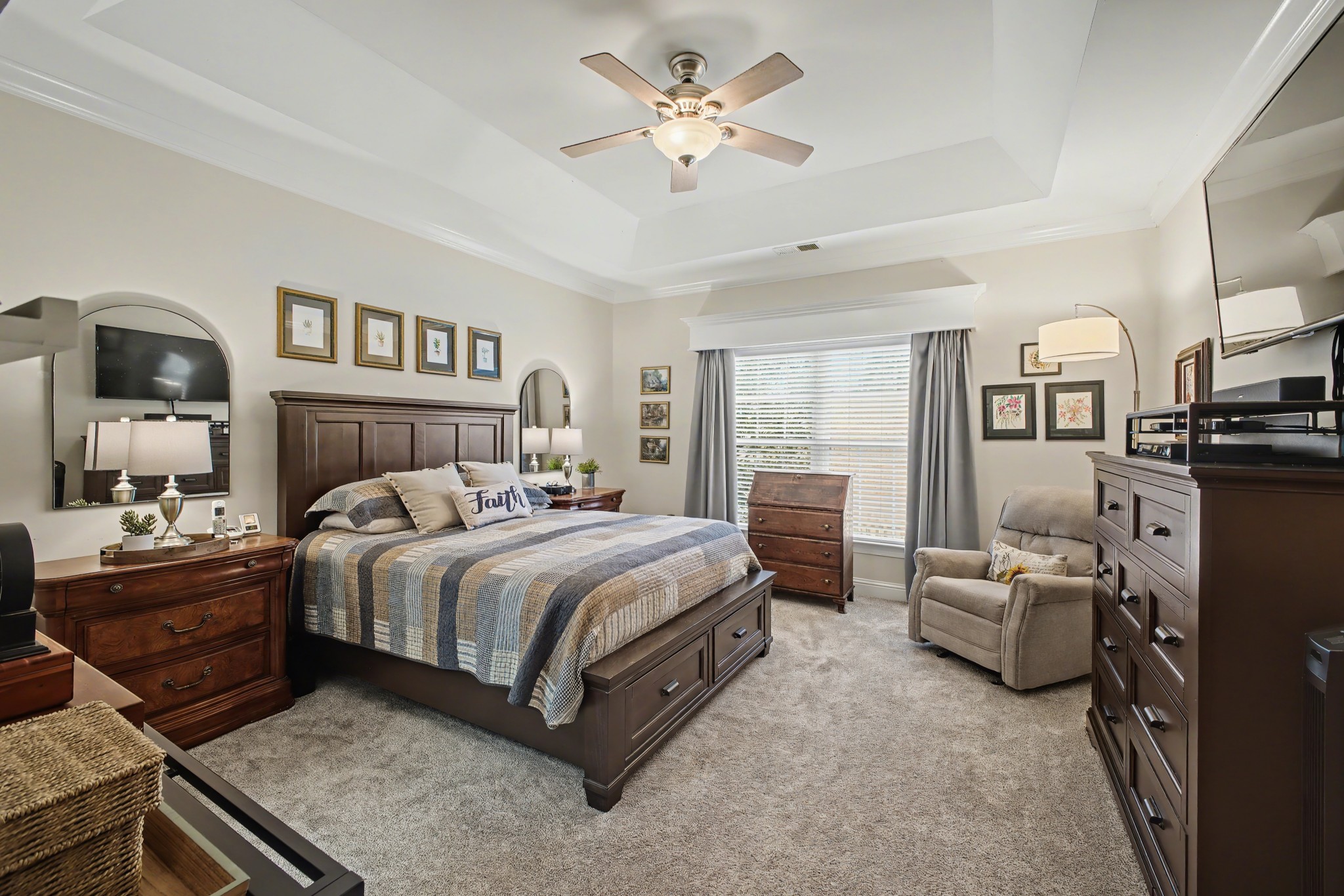 213 Lilac Circle Franklin, TN 37064 - Photo 16 of 33 a bedroom with a bed and furniture