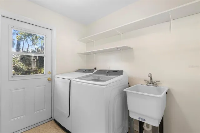 a view of yard from deck