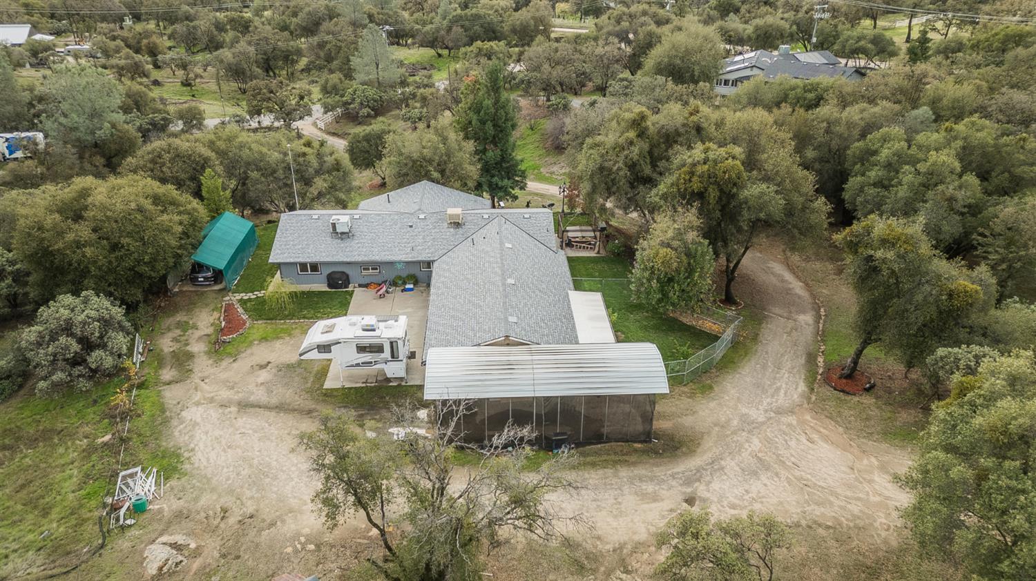 45991 Black Oak Road Coarsegold, CA 93614 - Photo 60 of 67 an aerial view of a house with outdoor space
